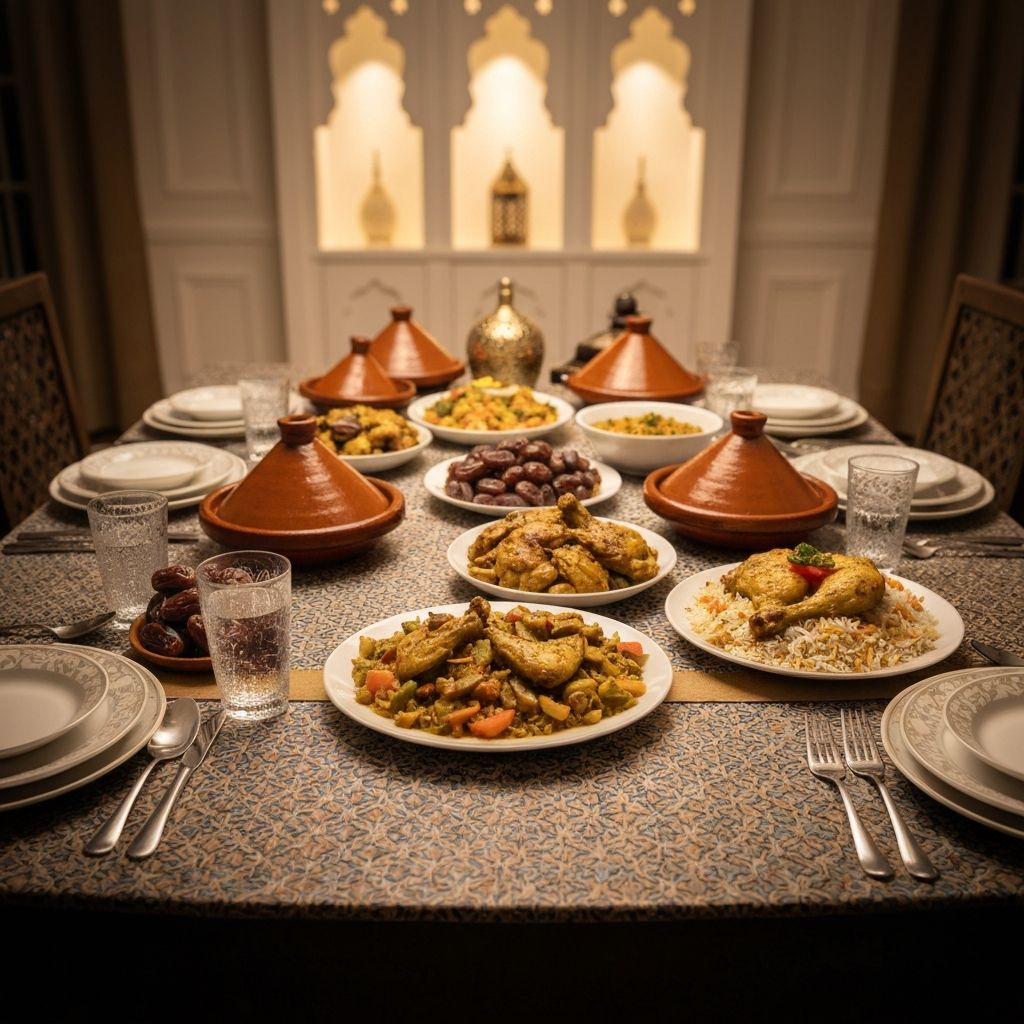 مائدة إفطار رمضانية